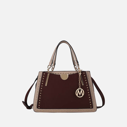 Mkf Collection by Mia K. - Aubrey Shoulder Bag in Midnight Blue view 8 - Mkf Collection Bags