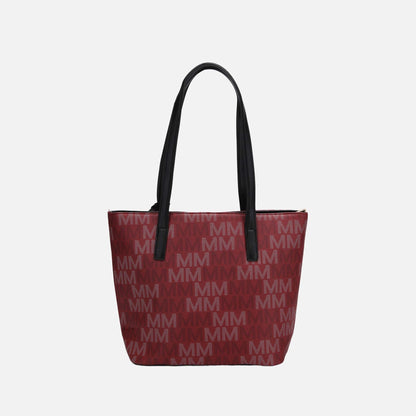 Mkf Collection by Mia K. - Aylet Signature Tote Bag and Set in Charcoal Grey view 4 - Mkf Collection Bags (one-piece)