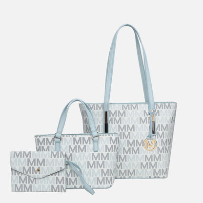 Mkf Collection by Mia K. - Aylet Signature Tote Bag and Set in Wine view 5 - Mkf Collection Bags (one-piece)