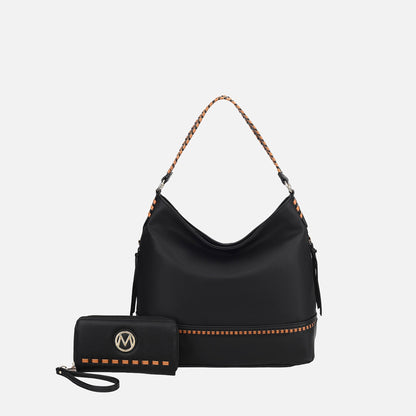 Mkf Collection by Mia K. - Blake Shoulder Bag and Set in Cognac Brown view 5 - Mkf Collection Bags (one-piece)