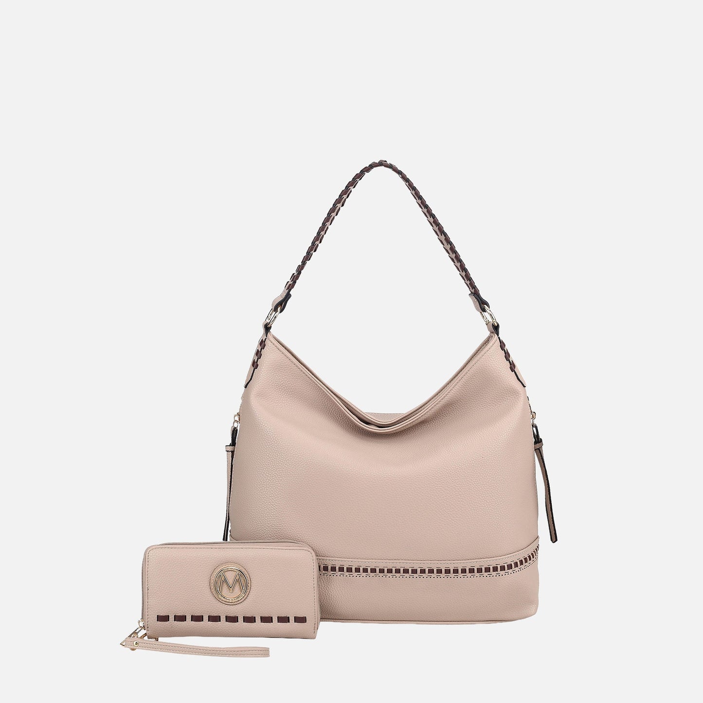 Mkf Collection by Mia K. - Blake Shoulder Bag and Set in Charcoal Grey view 6 - Mkf Collection Bags (one-piece)