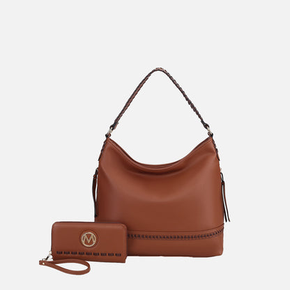 Mkf Collection by Mia K. - Blake Shoulder Bag and Set in Wine view 9 - Mkf Collection Bags (one-piece)