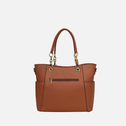 Mkf Collection by Mia K. - Bonita Tote Bag and Wallet Set in Pink view 3 (one-piece)
