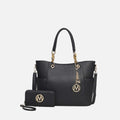 Mkf Collection by Mia K. - Bonita Tote Bag and Wallet Set Fuchsia view 7 (bag) - mkf collection tote ba - shop at us.meeeshop