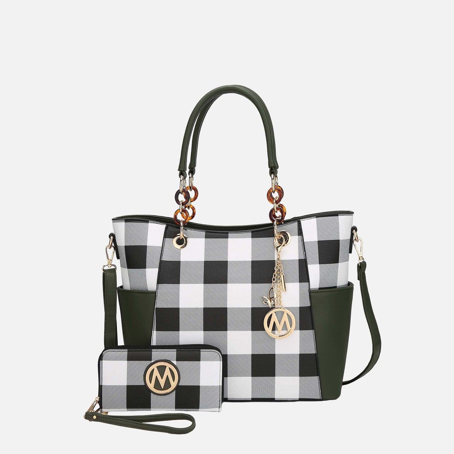 Mkf Collection by Mia K. - Bonita Tote Bag and Wallet Set in Pink view 9 - Mkf Collection Bags (one-piece)