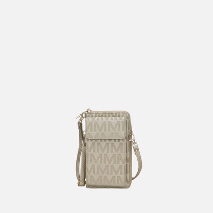 Mkf Collection by Mia K. - Caddy Signature Phone Crossbody in Pewter view 10 - Mkf Collection Crossbody Bags