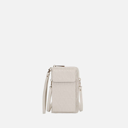 Mkf Collection by Mia K. - Caddy Signature Phone Crossbody in Blush view 13 - Mkf Collection Crossbody Bags