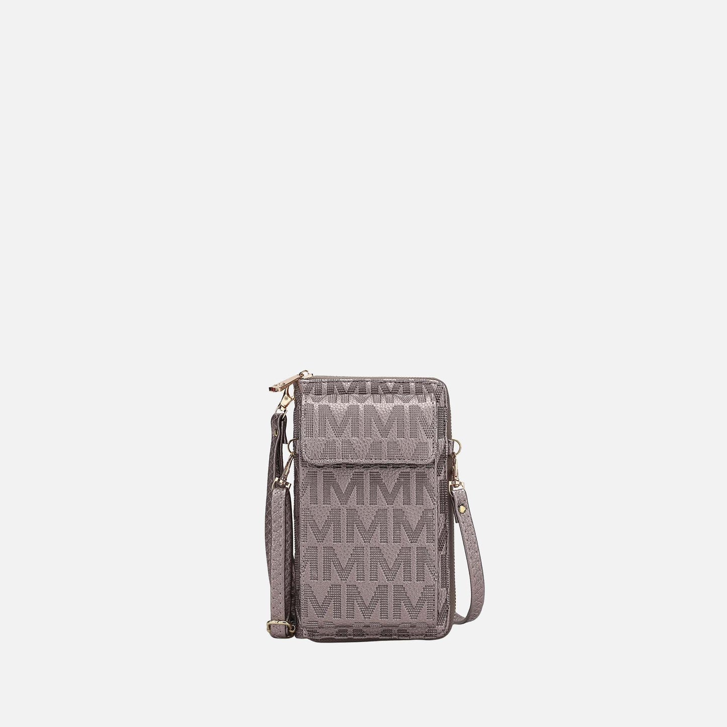 Mkf Collection by Mia K. - Caddy Signature Phone Crossbody in Fuchsia view 16 - Mkf Collection Crossbody Bags