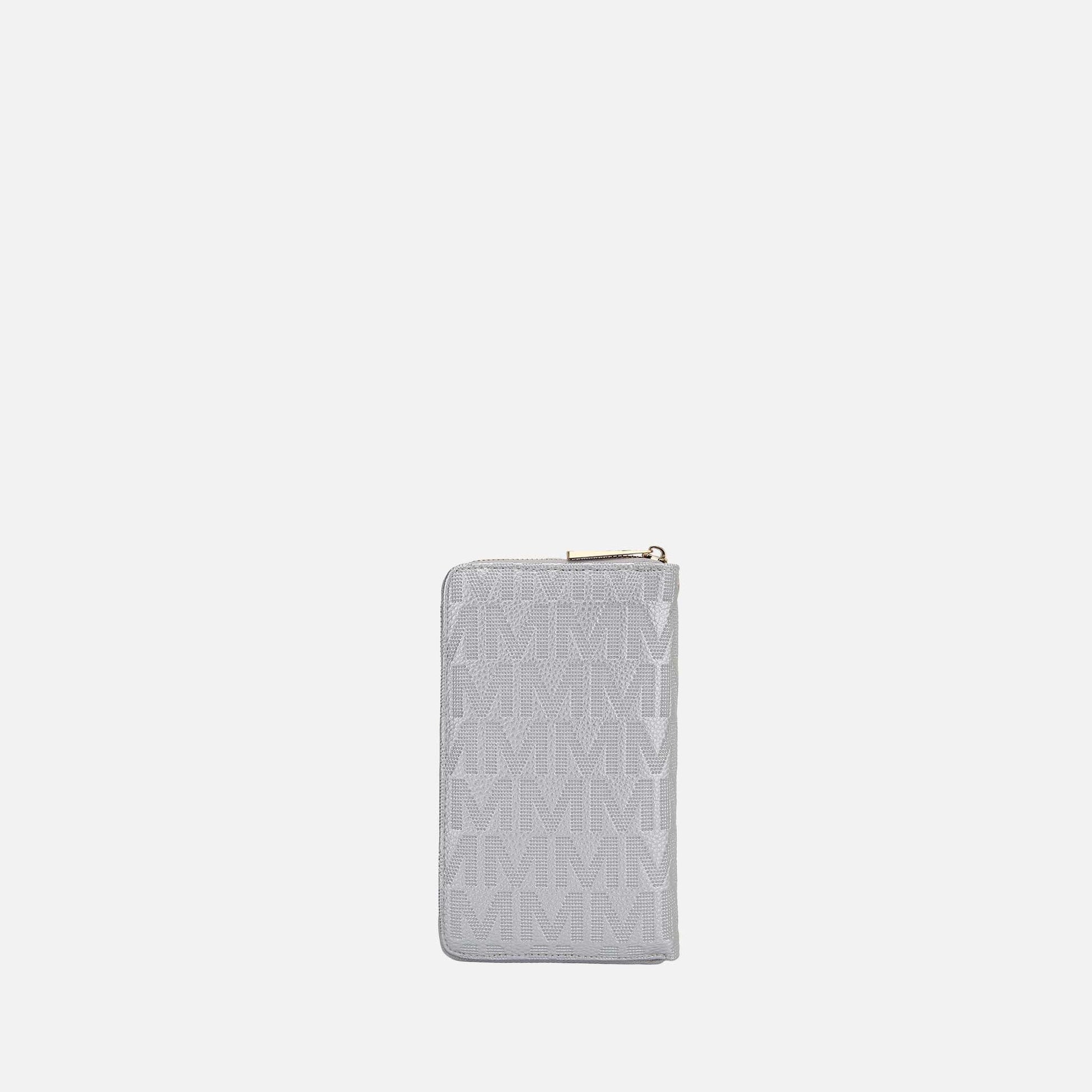 Mkf Collection by Mia K. - Caddy Signature Phone Crossbody in Chocolate view 3 - Mkf Collection Crossbody Bags
