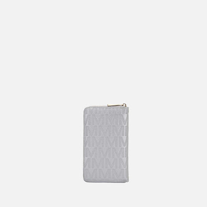 Mkf Collection by Mia K. - Caddy Signature Phone Crossbody in Chocolate view 3 - Mkf Collection Crossbody Bags