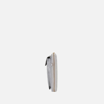 Mkf Collection by Mia K. - Caddy Signature Phone Crossbody in Silver view 4 - Mkf Collection Crossbody Bags