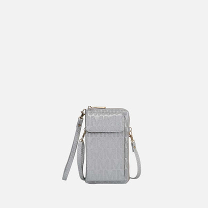 Mkf Collection by Mia K. - Caddy Signature Phone Crossbody in Mustard view 6 - Mkf Collection Crossbody Bags
