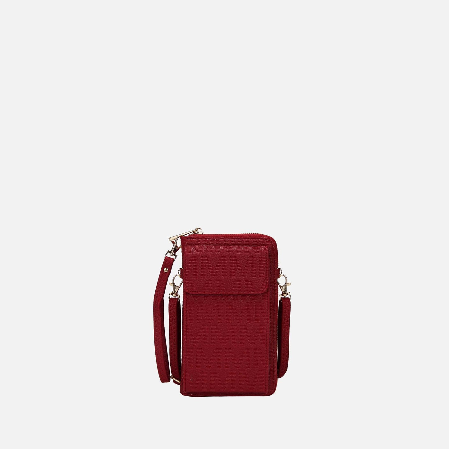 Mkf Collection by Mia K. - Caddy Signature Phone Crossbody in Gold view 7 - Mkf Collection Crossbody Bags