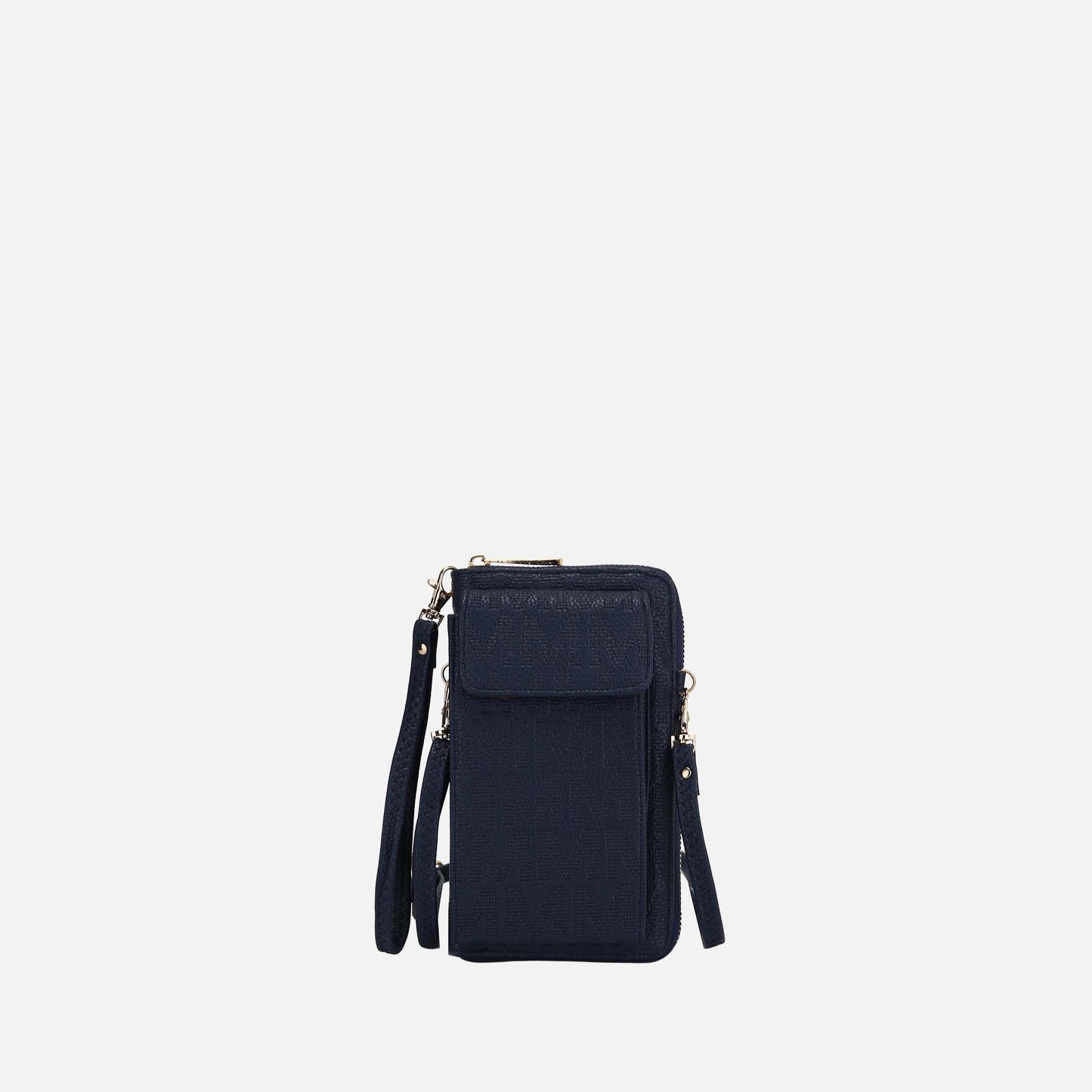 Mkf Collection by Mia K. - Caddy Signature Phone Crossbody in Wine view 8 - Mkf Collection Crossbody Bags