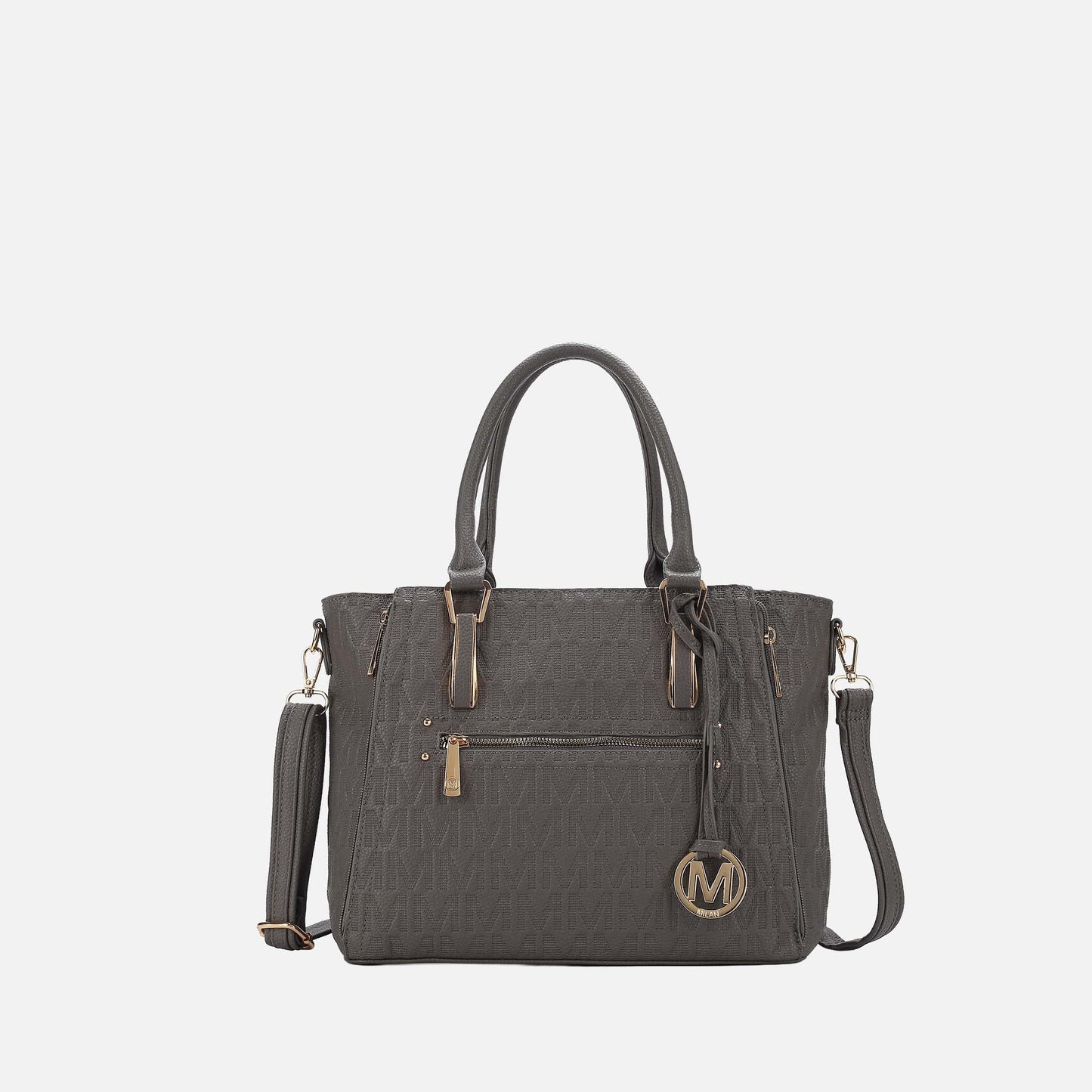 Mkf Collection by Mia K. - Cairo Signature Shoulder Bag in Purple view 10 - Mkf Collection Bags