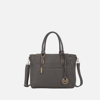Mkf Collection by Mia K. - Cairo Signature Shoulder Bag in Purple view 10 - Mkf Collection Bags