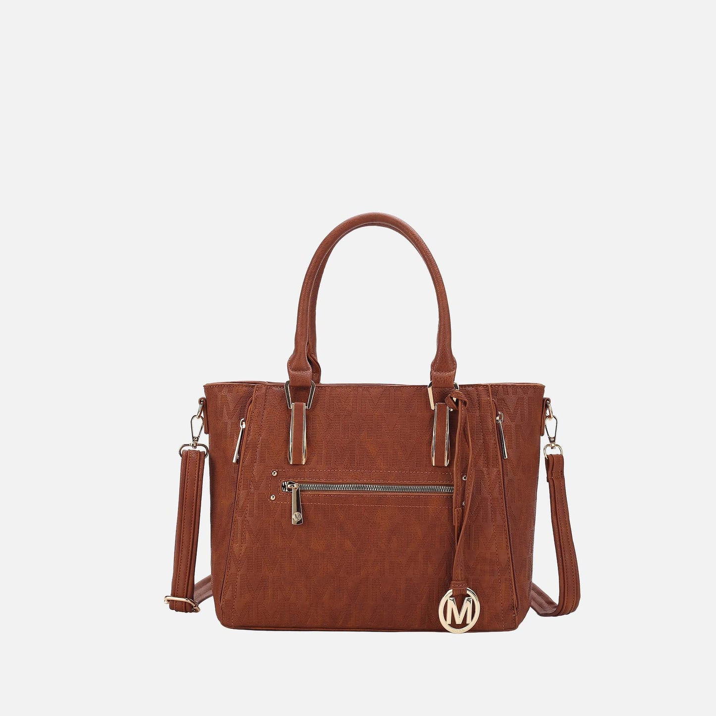 Mkf Collection by Mia K. - Cairo Signature Shoulder Bag in Tawny view 11 - Mkf Collection Bags