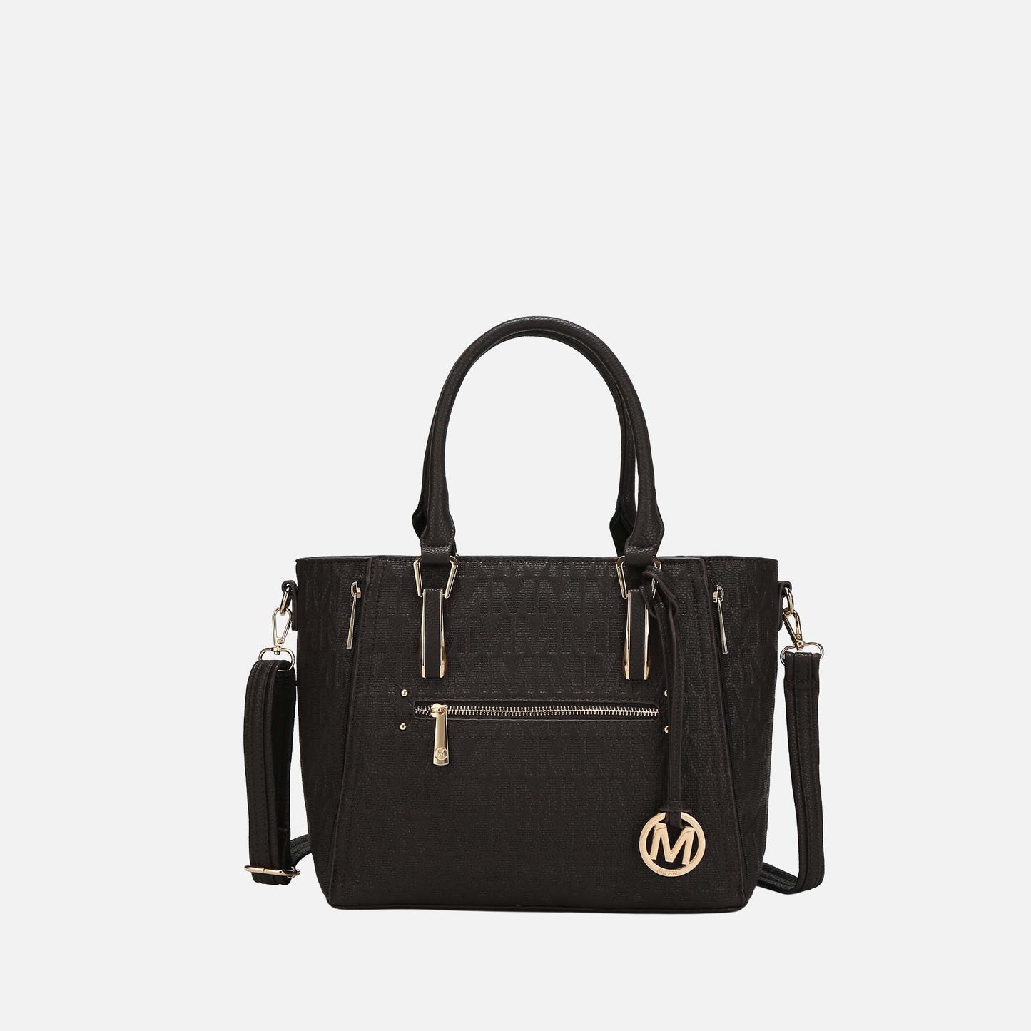 Mkf Collection by Mia K. - Cairo Signature Shoulder Bag in Camel view 6 - Mkf Collection Bags