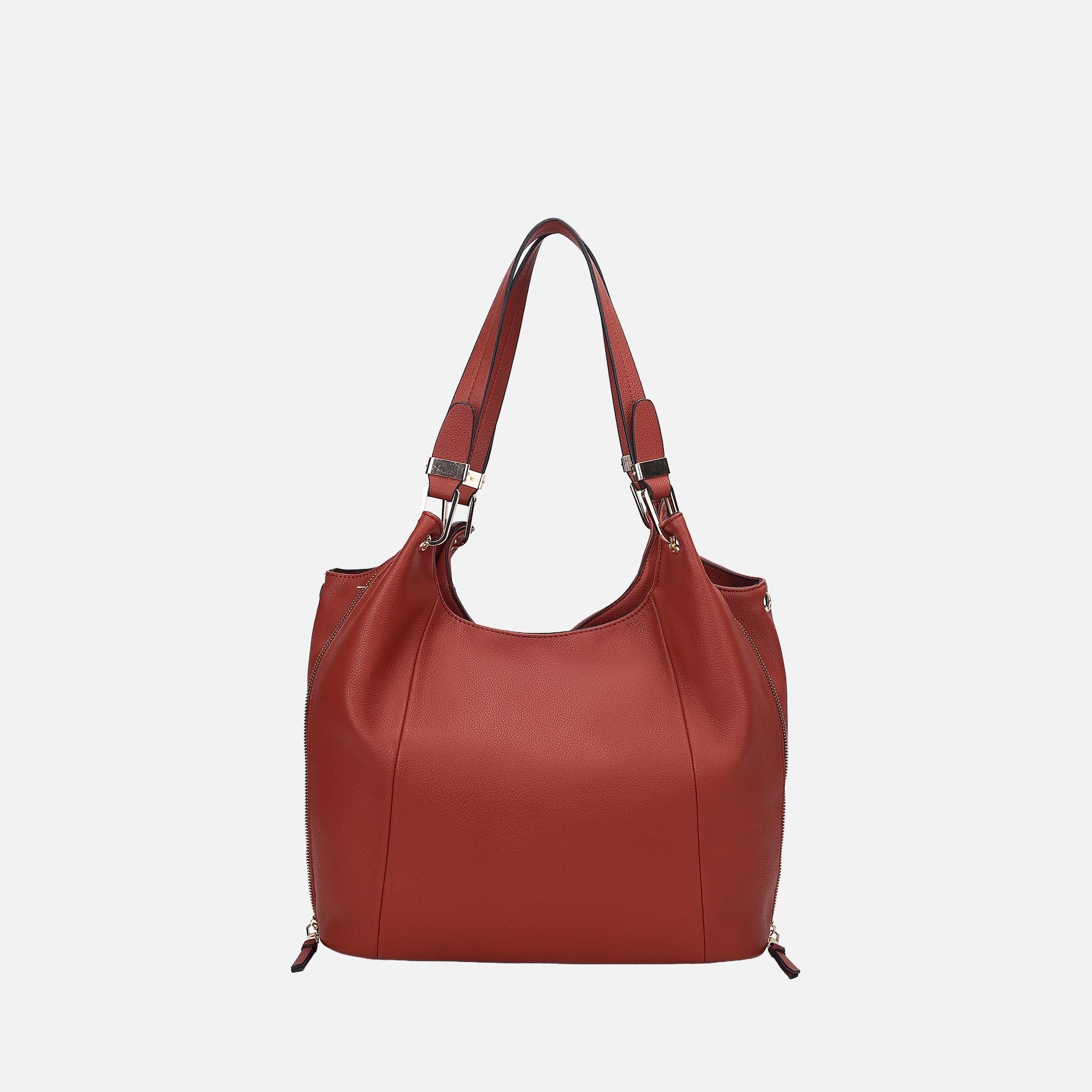 Mkf Collection by Mia K. - Calina Shoulder Bag Burgundy view 3 (bag) - mkf collection bags, mkf collect - shop at us.meeeshop