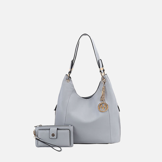 Mkf Collection by Mia K. - Calina Shoulder Bag in Beige - Mia Calina