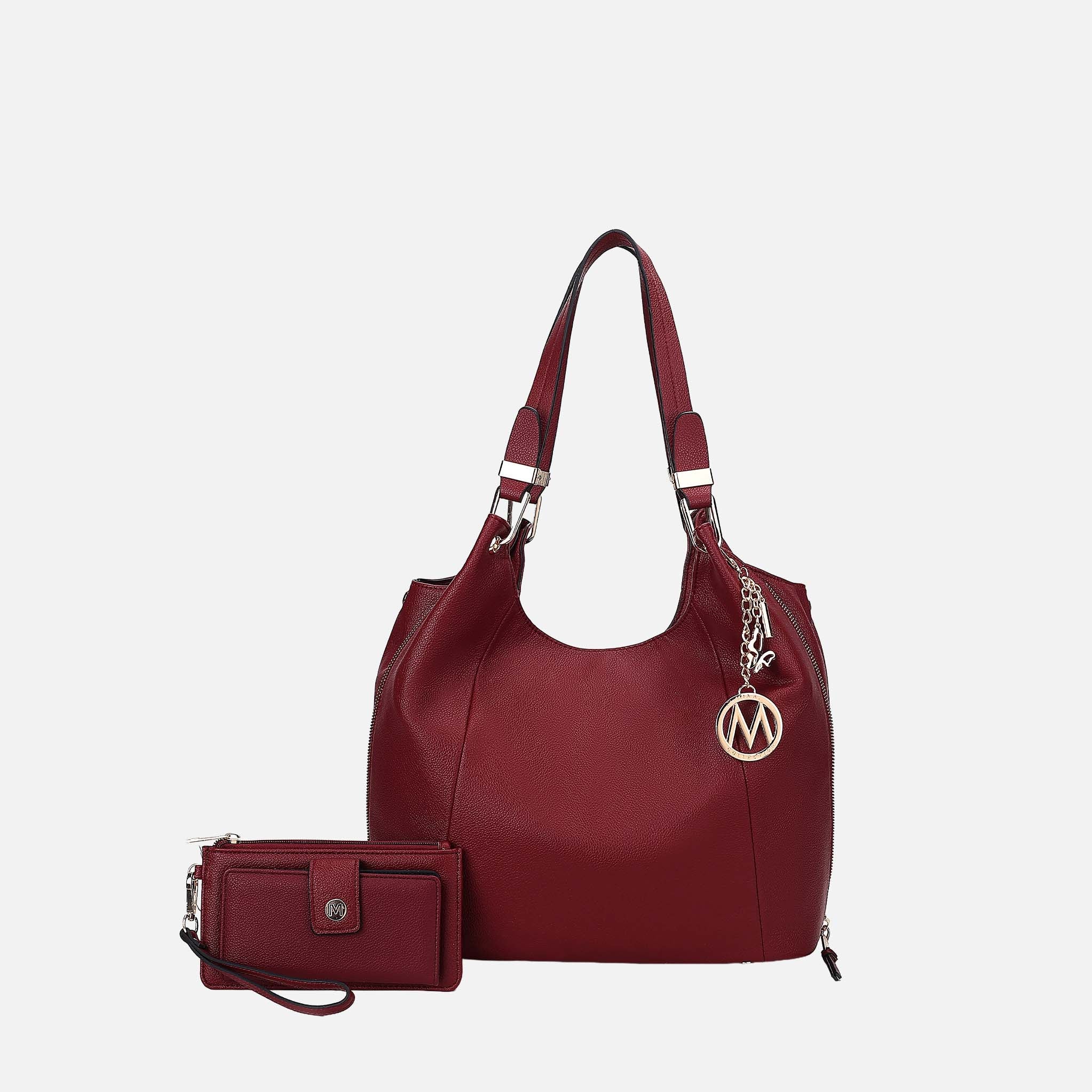 Mkf Collection by Mia K. - Calina Shoulder Bag Pink view 9 (bag) - mkf collection bags, mkf collection  - shop at us.meeeshop