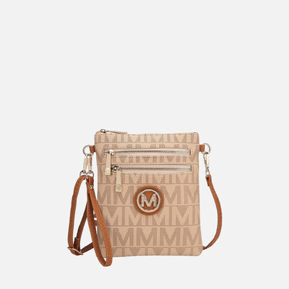 Mkf Collection by Mia K. - Charley Signature Convertible Crossbody Bag in Beige - Mkf Collection Crossbody Bags