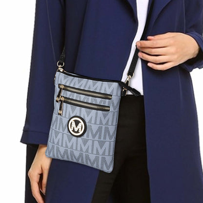 Mkf Collection by Mia K. - Charley Signature Convertible Crossbody Bag in Black view 2 - Mkf Collection Crossbody Bags