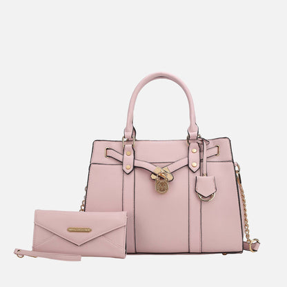 Mkf Collection by Mia K. - Christine L Shoulder and Wallet Set in Purple view 8 - Mkf Collection Handbag Sets (one-piece)