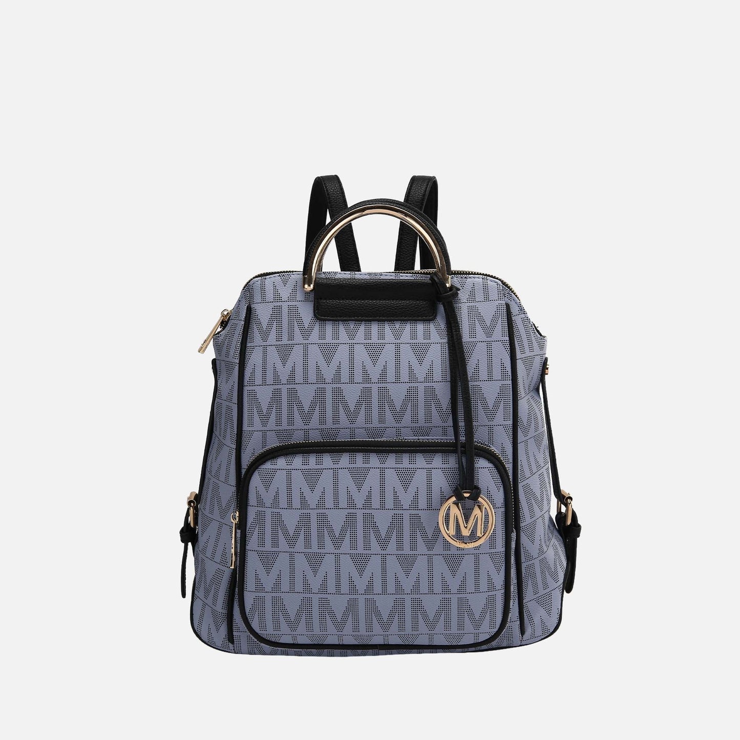 Mkf Collection by Mia K. - Cora Signature Backpack Handbag in Purple view 13 - Mkf Collection Bags