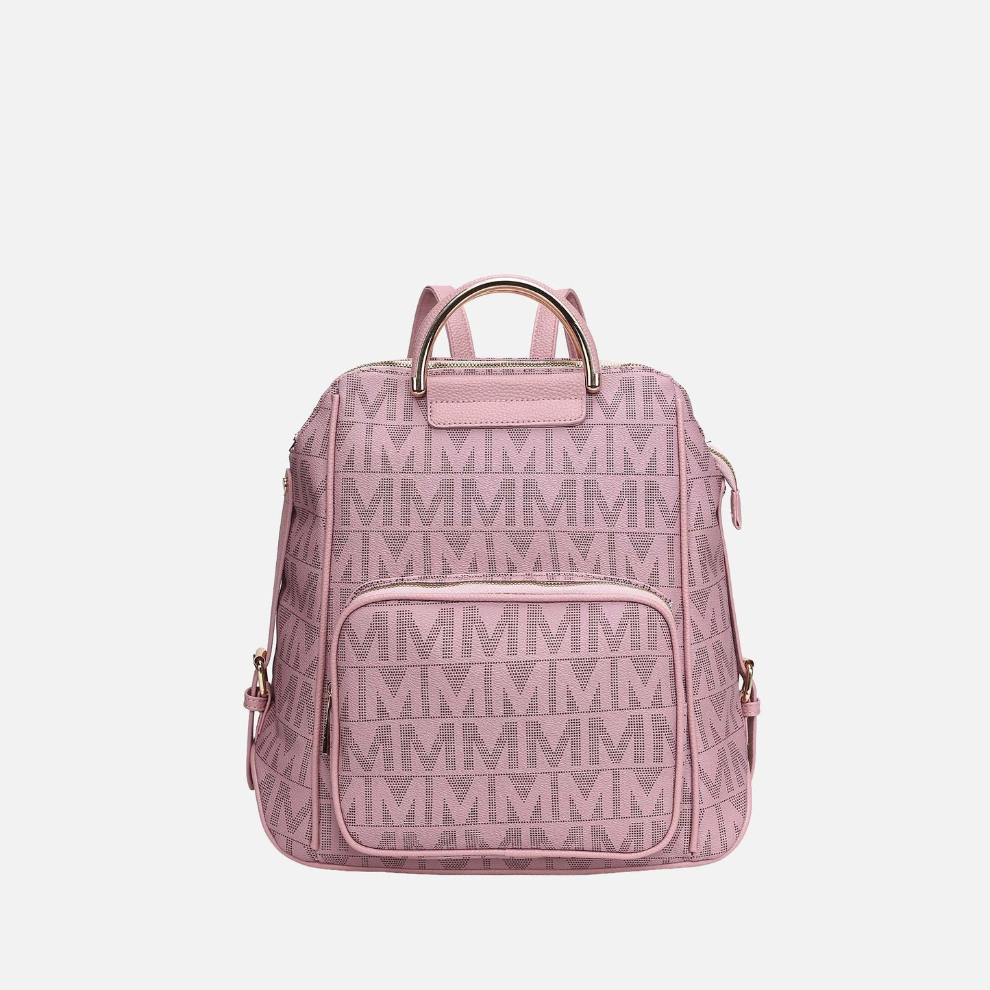 Mkf Collection by Mia K. - Cora Signature Backpack Handbag in White view 8 - Mkf Collection Bags