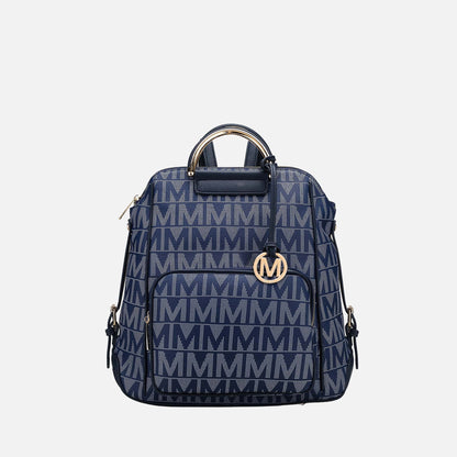 Mkf Collection by Mia K. - Cora Signature Backpack Handbag in Tan view 9 - Mkf Collection Bags
