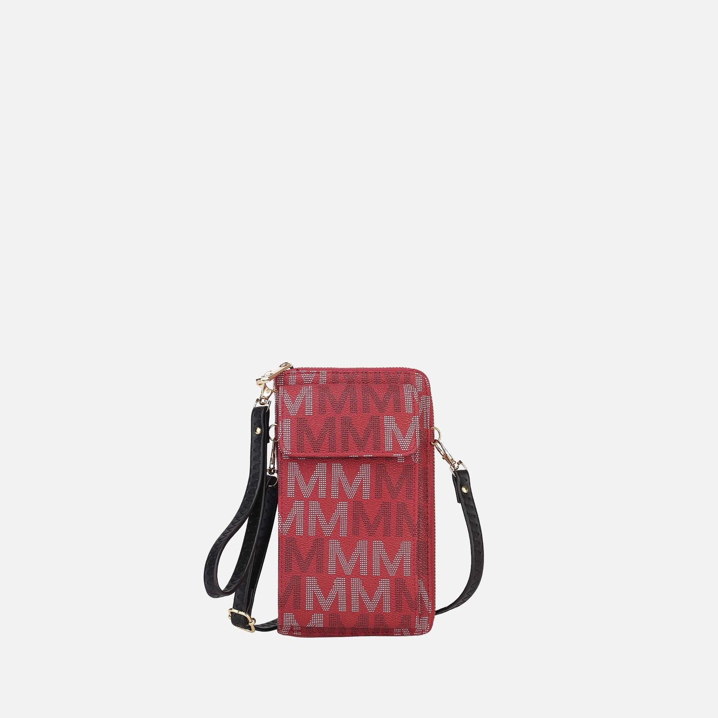 Mkf Collection by Mia K. - Cossetta Phone Crossbody Handbag in Light Blue view 9 - Mkf Collection Crossbody Bags