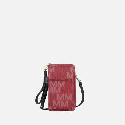 Mkf Collection by Mia K. - Cossetta Phone Crossbody Handbag in Light Blue view 9 - Mkf Collection Crossbody Bags