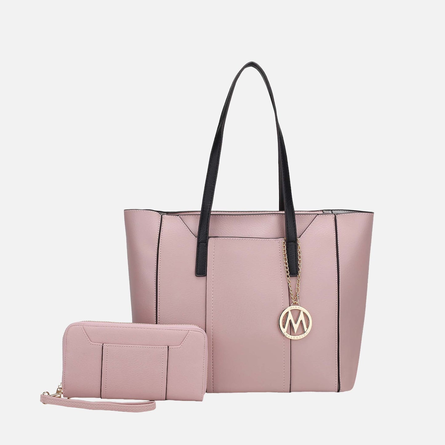 Mkf Collection by Mia K. - Dinah Tote Bag and Set in Pewter view 6 - Mkf Collection Bags (one-piece)