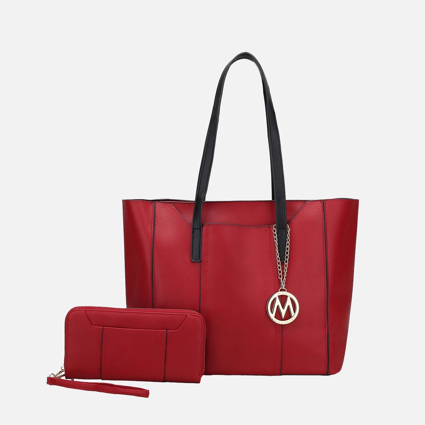 Mkf Collection by Mia K. - Dinah Tote Bag and Set in Red view 7 - Mkf Collection Bags (one-piece)