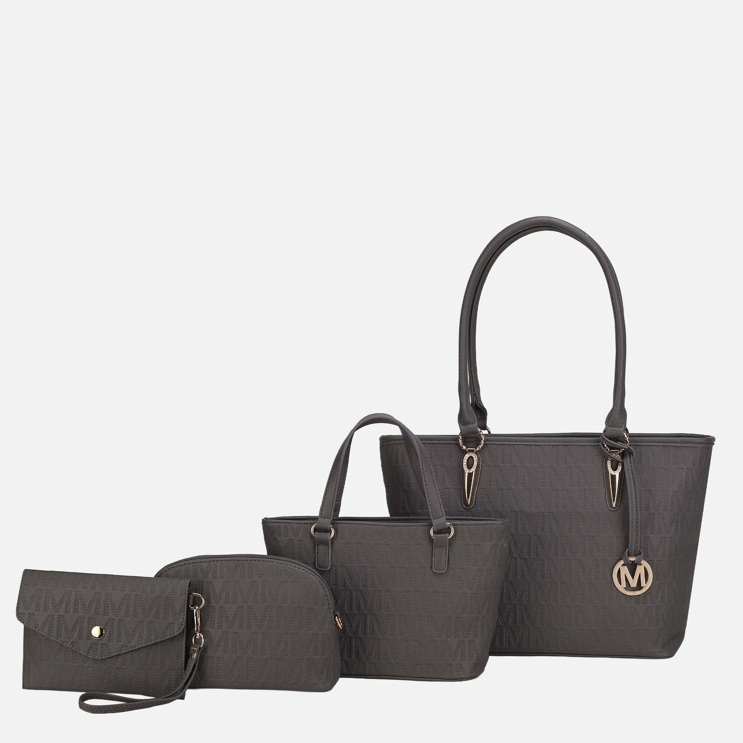 Mkf Collection by Mia K. - Edelyn Signature Tote Bag and Set in Navy view 11 - Mkf Collection Bags (one-piece)
