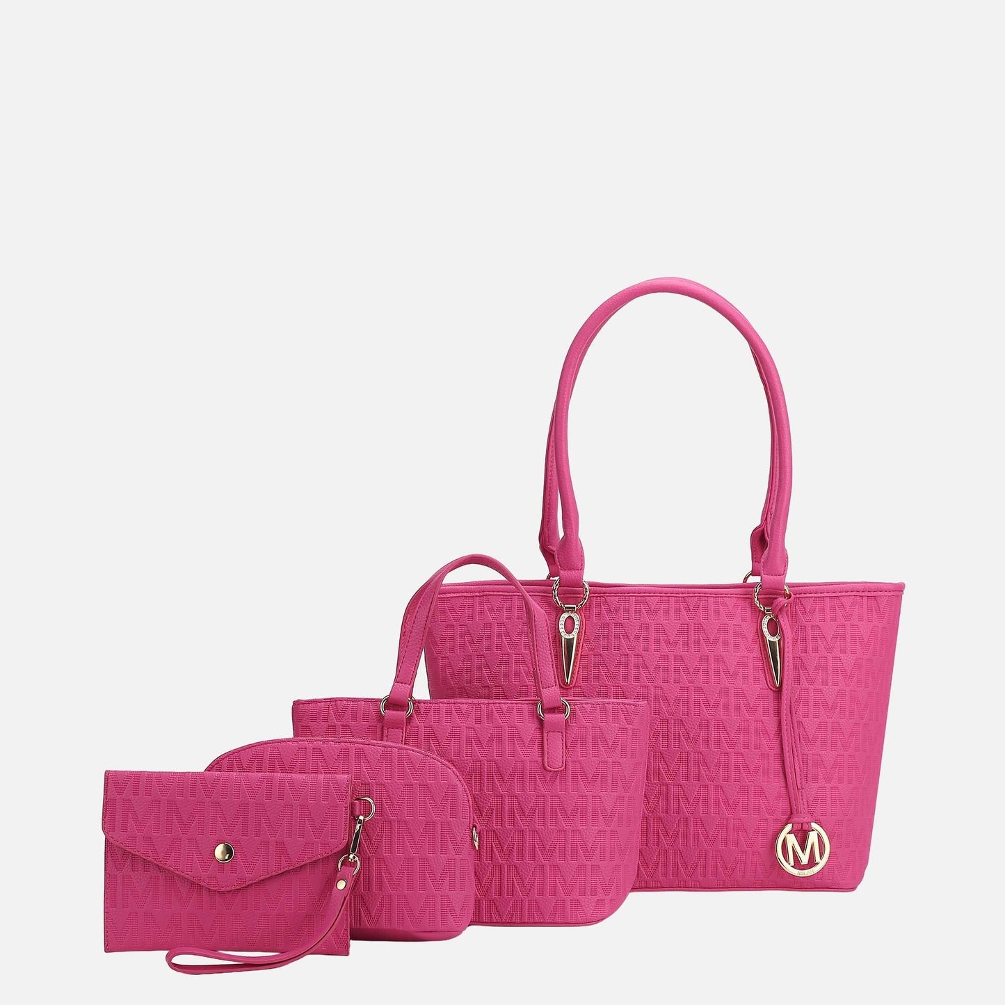 Mkf Collection by Mia K. - Edelyn Signature Tote Bag and Set in Indigo view 5 - Mkf Collection Bags (one-piece)