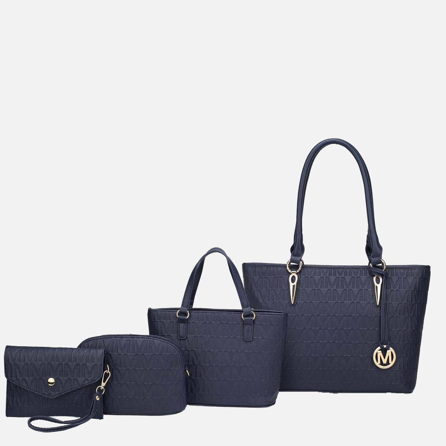 Mkf Collection by Mia K. - Edelyn Signature Tote Bag and Set in Black view 9 - Mkf Collection Bags (one-piece)
