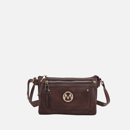 Mkf Collection by Mia K. - Elaina Crossbody Bag in Fuschia Rose view 12 - Mkf Collection Crossbody Bags