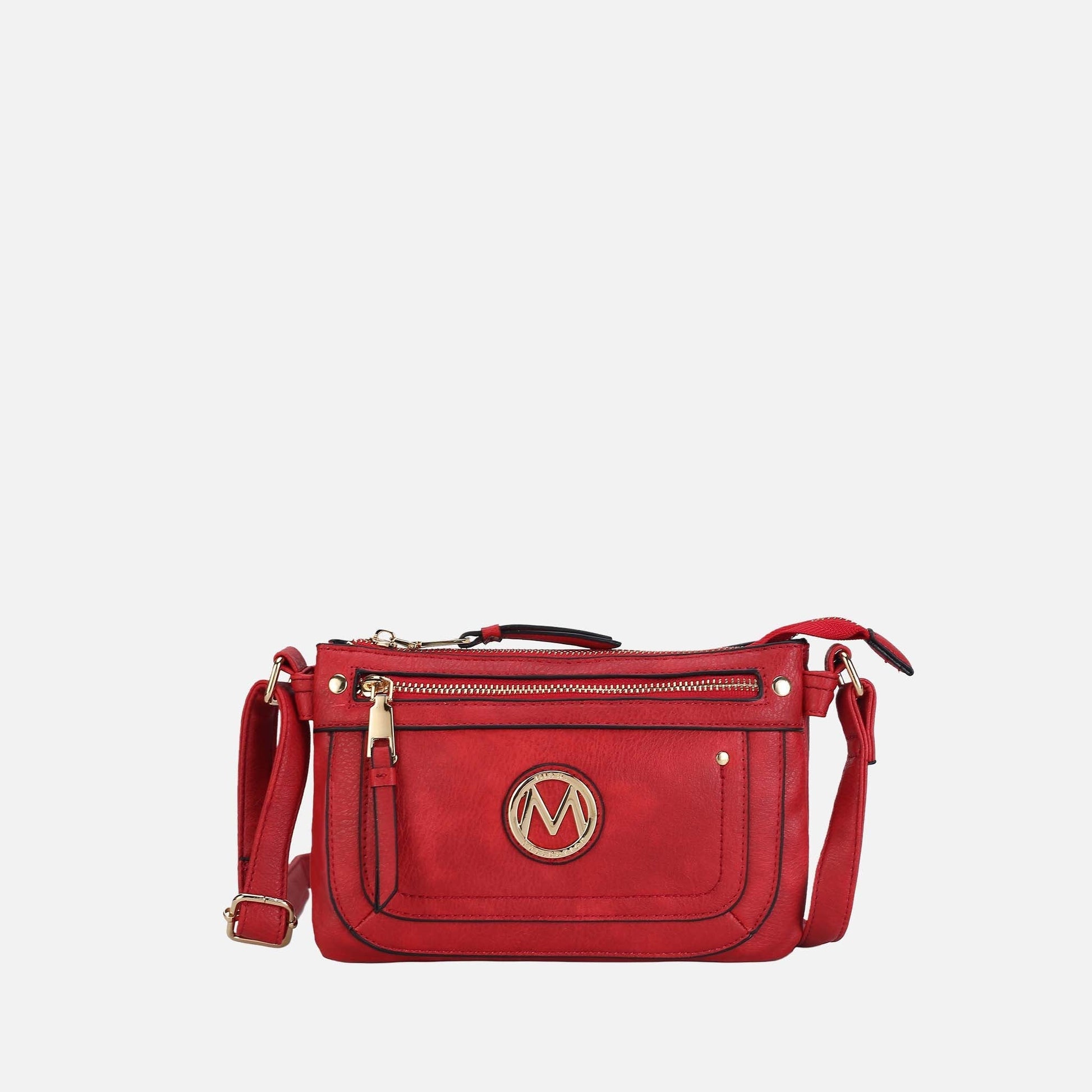 Mkf Collection by Mia K. - Elaina Crossbody Bag in Midnight Blue view 6 - Mkf Collection Crossbody Bags