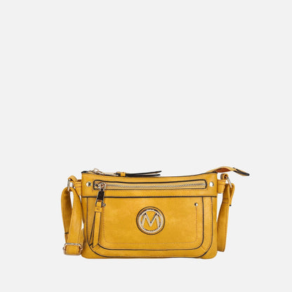 Mkf Collection by Mia K. - Elaina Crossbody Bag in Tawny view 9 - Mkf Collection Crossbody Bags