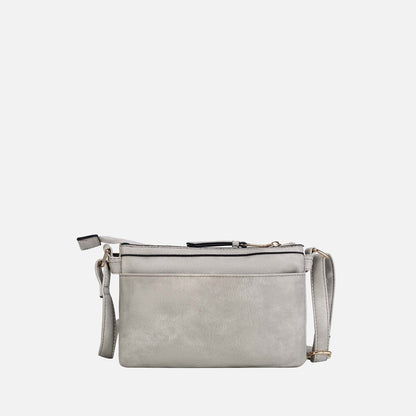 Mkf Collection by Mia K. - Elaina Crossbody Bag in White view 3 - Mkf Collection Crossbody Bags