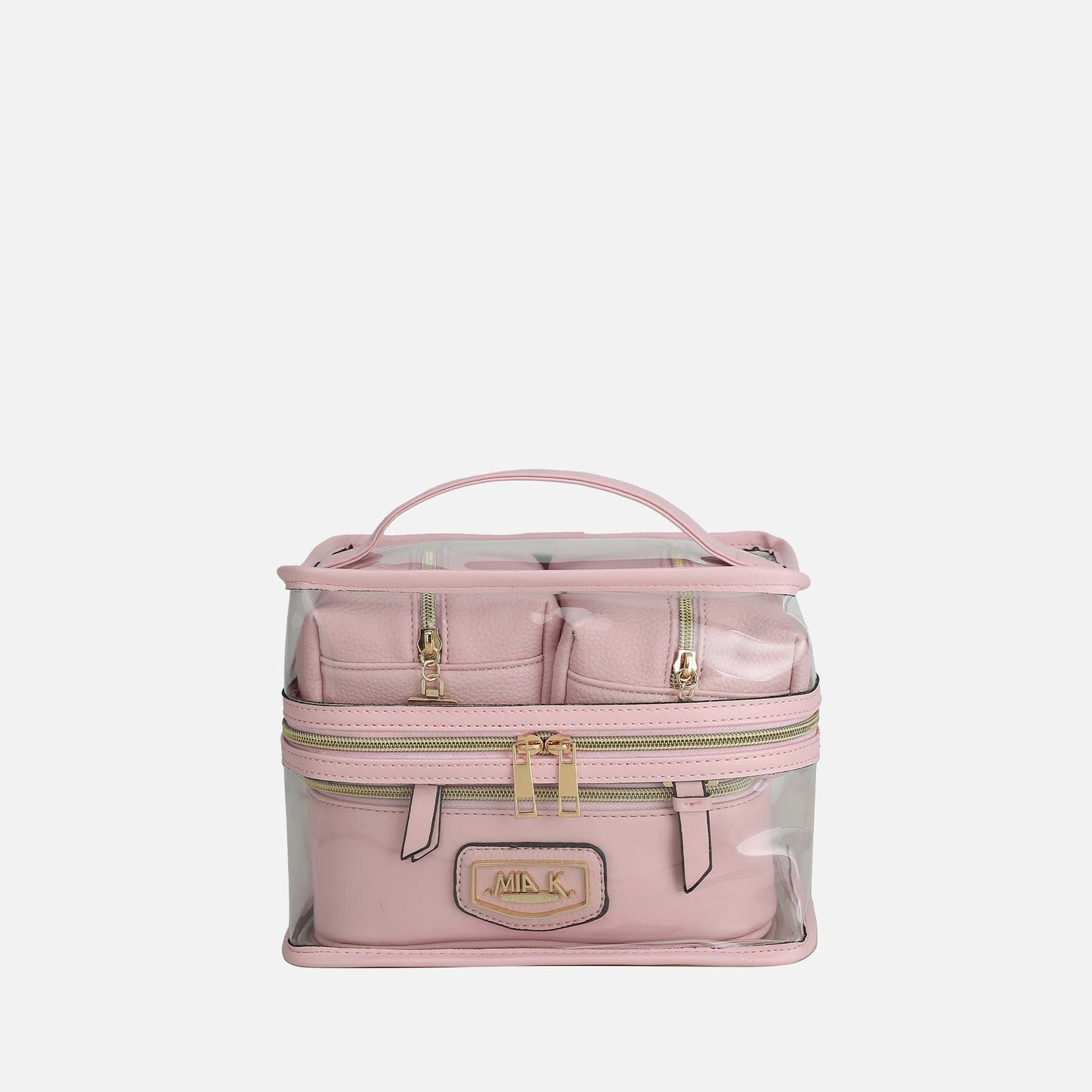 Mkf Collection by Mia K. - Emma Cosmetic Case and Set in Red view 10 - Mkf Collection Handbag Sets (one-piece)