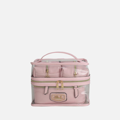 Mkf Collection by Mia K. - Emma Cosmetic Case and Set in Red view 10 - Mkf Collection Handbag Sets (one-piece)