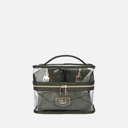 Mkf Collection by Mia K. - Emma Cosmetic Case and Set in Olive view 11 - Mkf Collection Handbag Sets (one-piece)