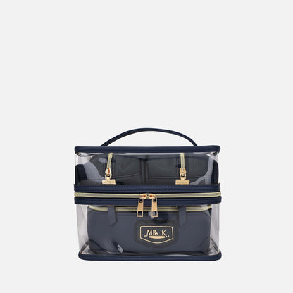 Mkf Collection by Mia K. - Emma Cosmetic Case and Set in Charcoal Grey view 13 - Mkf Collection Handbag Sets (one-piece)