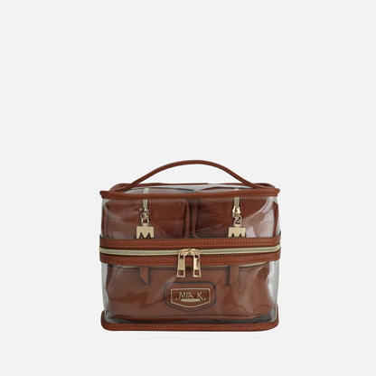 Mkf Collection by Mia K. - Emma Cosmetic Case and Set in Tan view 18 - Mkf Collection Handbag Sets (one-piece)
