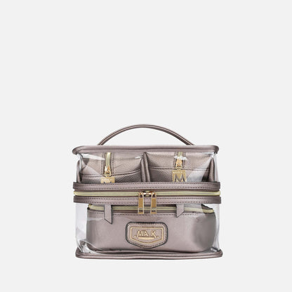 Mkf Collection by Mia K. - Emma Cosmetic Case and Set in Mustard view 8 - Mkf Collection Handbag Sets (one-piece)