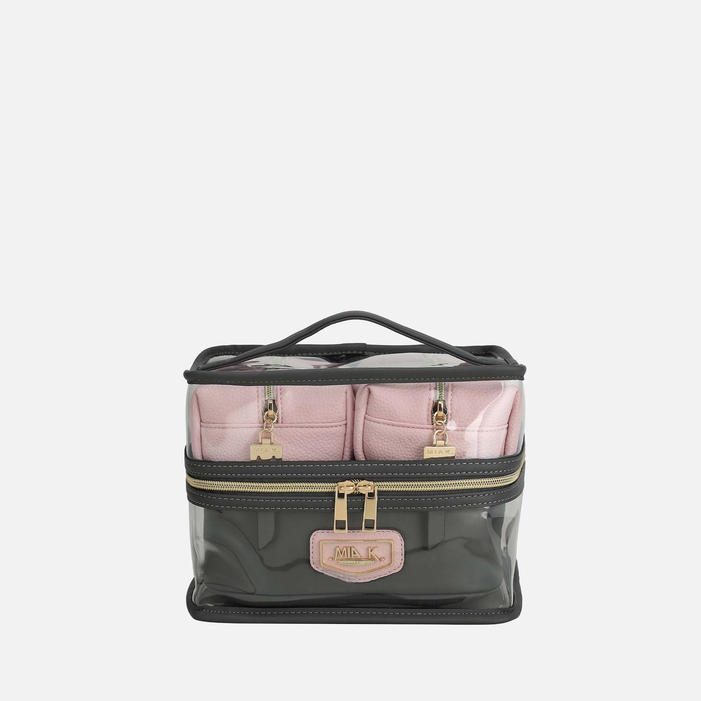 Mkf Collection by Mia K. - Emma Cosmetic Case and Set in Navy view 9 - Mkf Collection Handbag Sets (one-piece)