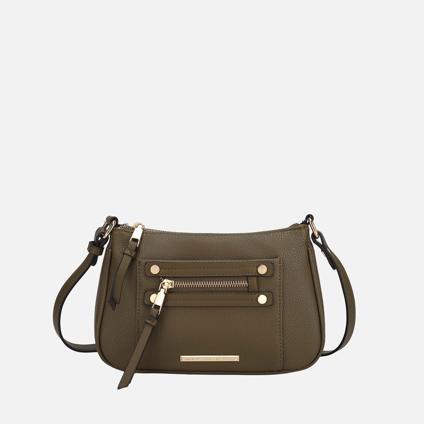 Mkf Collection by Mia K. - Essie Crossbody Bag in Taupe view 11 - Mkf Collection Crossbody Bags